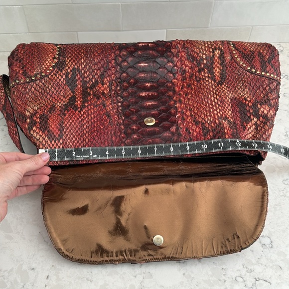 Albert Chloe metallic python handbag - Picture 14 of 17